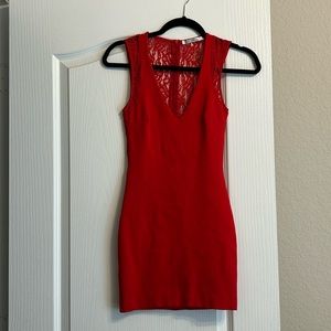 Trafaluc by Zara Red Bodycon Dress
